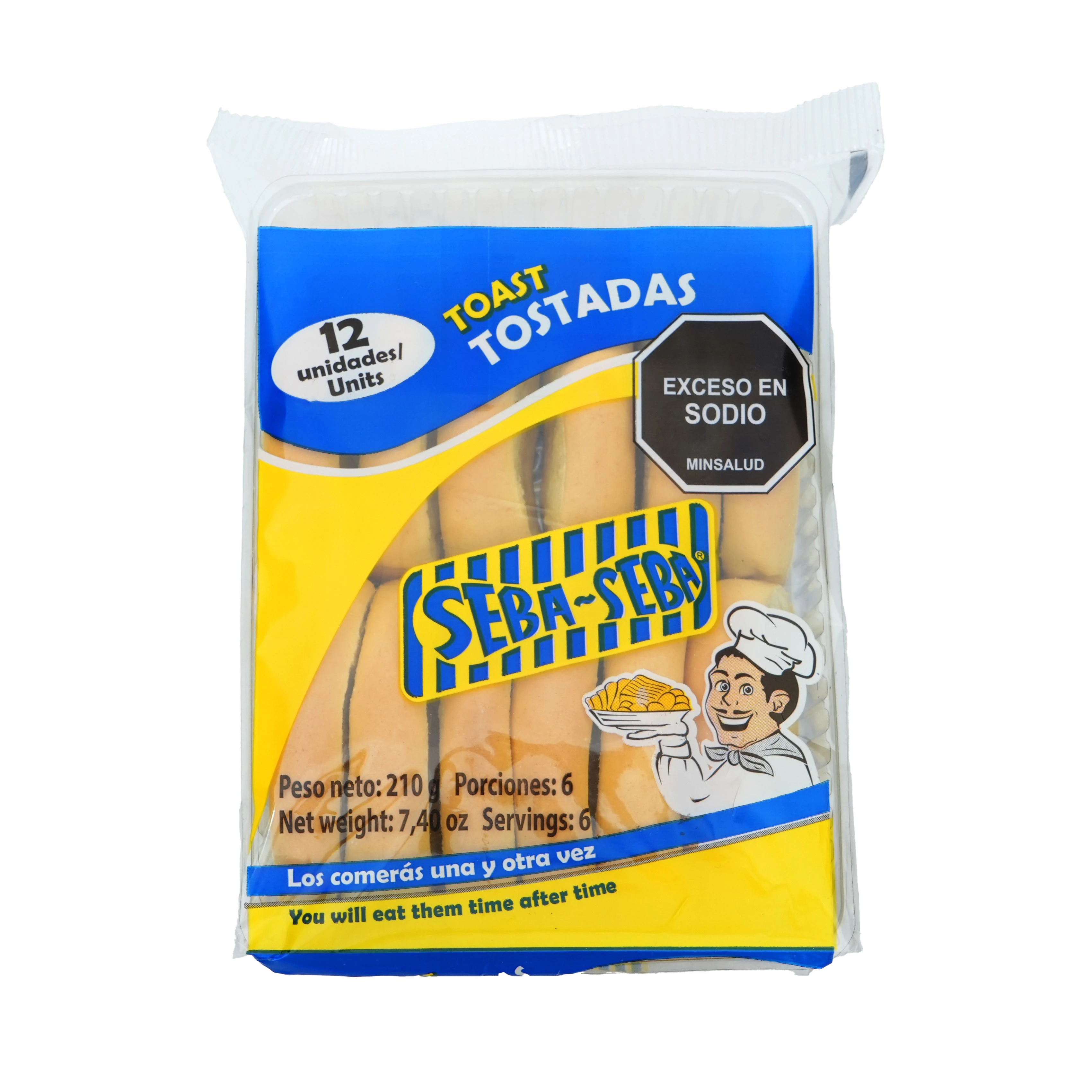 TOSTADAS SEBA SEBA X 210 GR