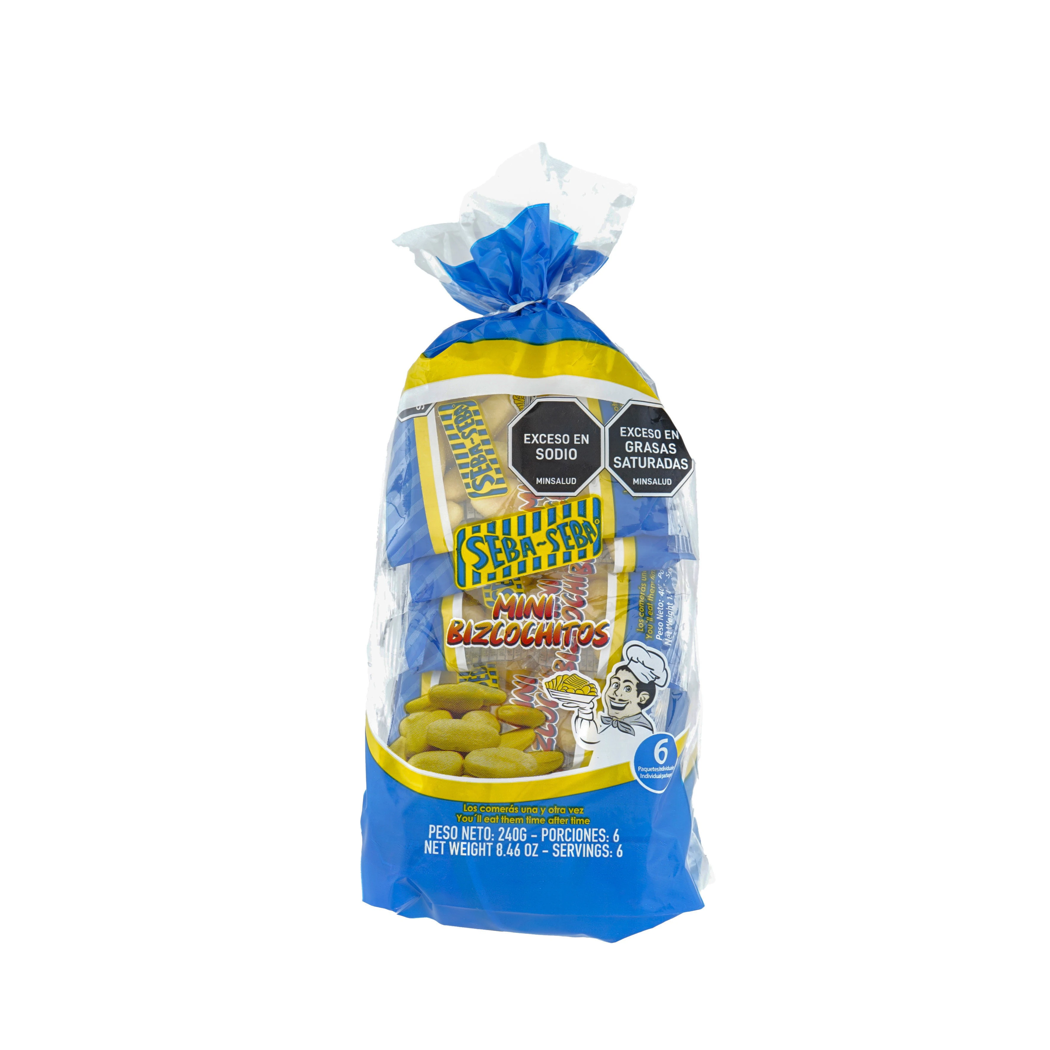 MINI BIZCOCHITO SEBA SEBA X 6 UNDS