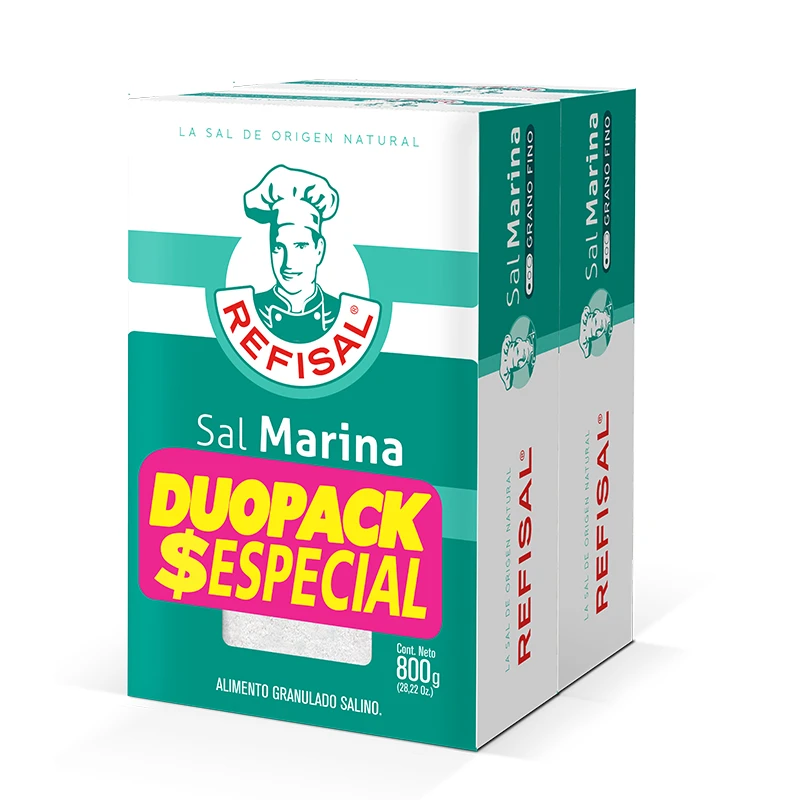 SAL REFISAL MARINA CAJA X 800 GR X 2 UNDS
