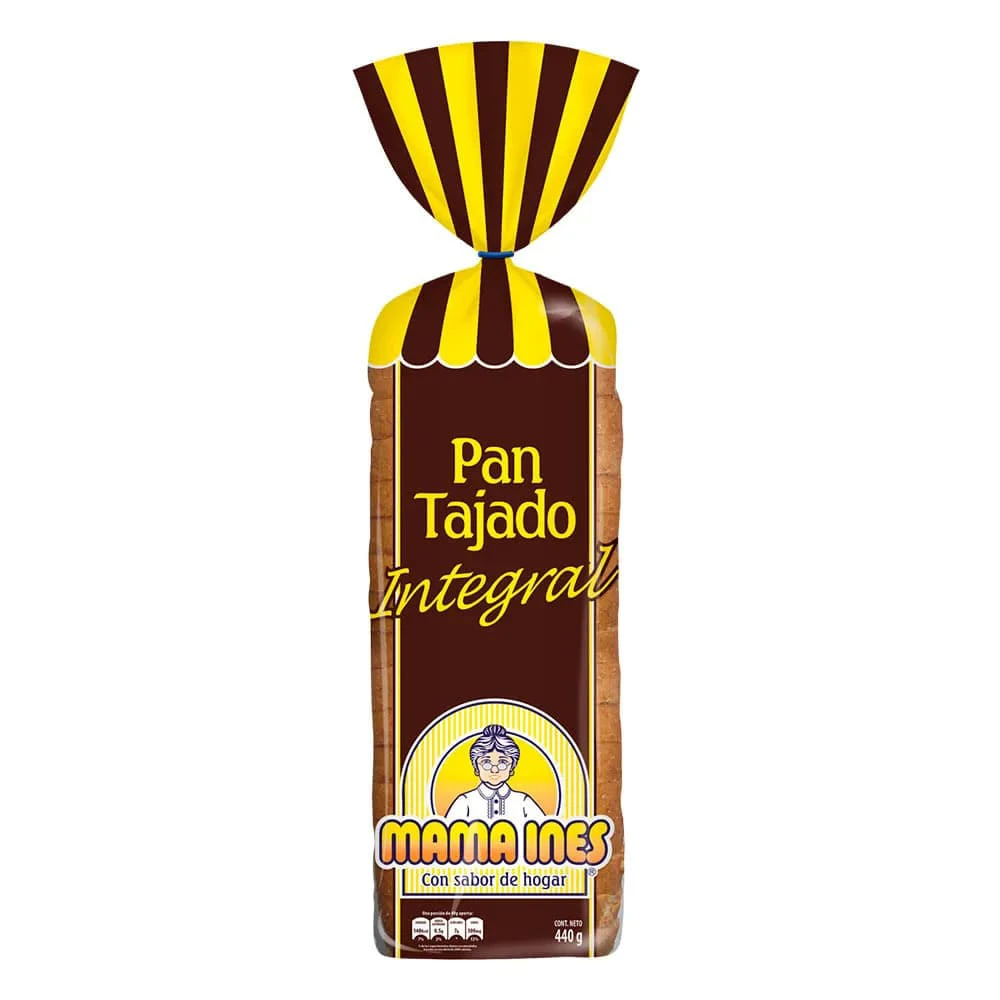 PAN TAJADO MAMA INES INTEGRAL X 440 GR