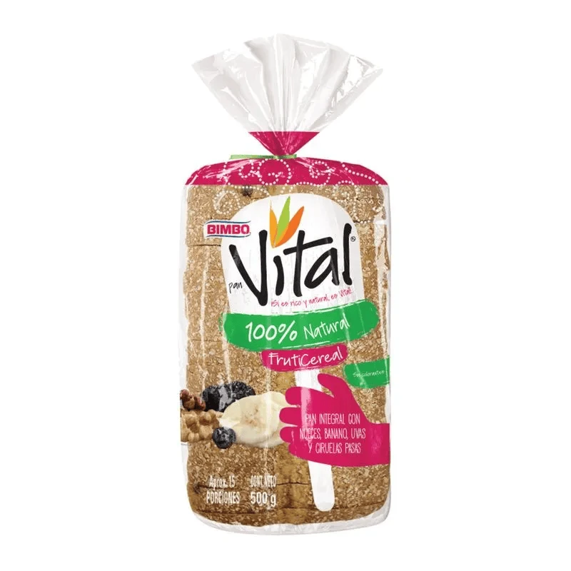 PAN TAJADO BIMBO VITAL FRUTI X 500 GR