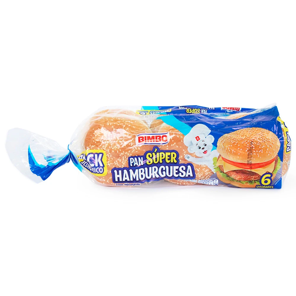 PAN HAMBUR SUPER BIMBO X 525 GR X 6 UNDS