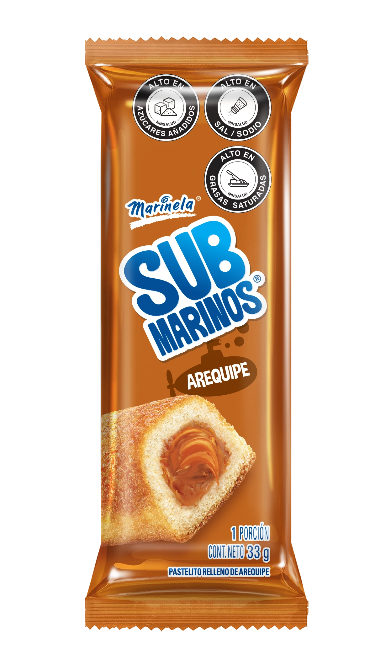 SUBMARINOS BIMBO AREQUIPE X 33 GR