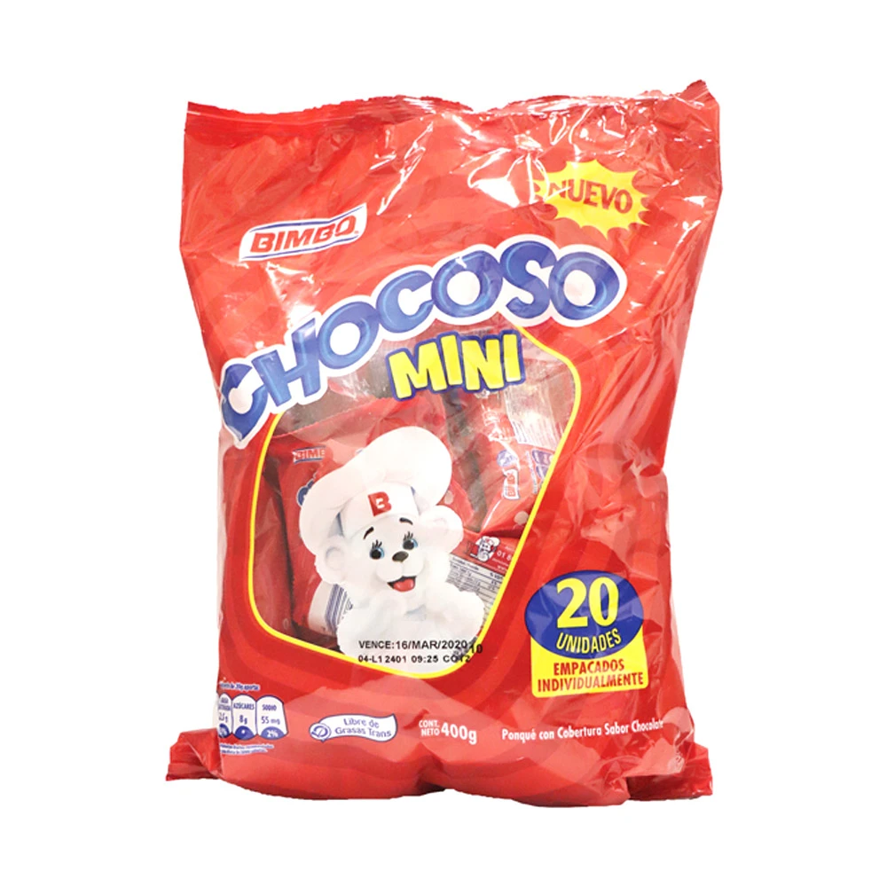 CHOCOSO MINIX BIMBO X 20 UNDS