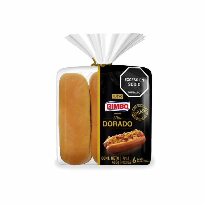 PAN BIMBO PERRO DORADO X 405 GR
