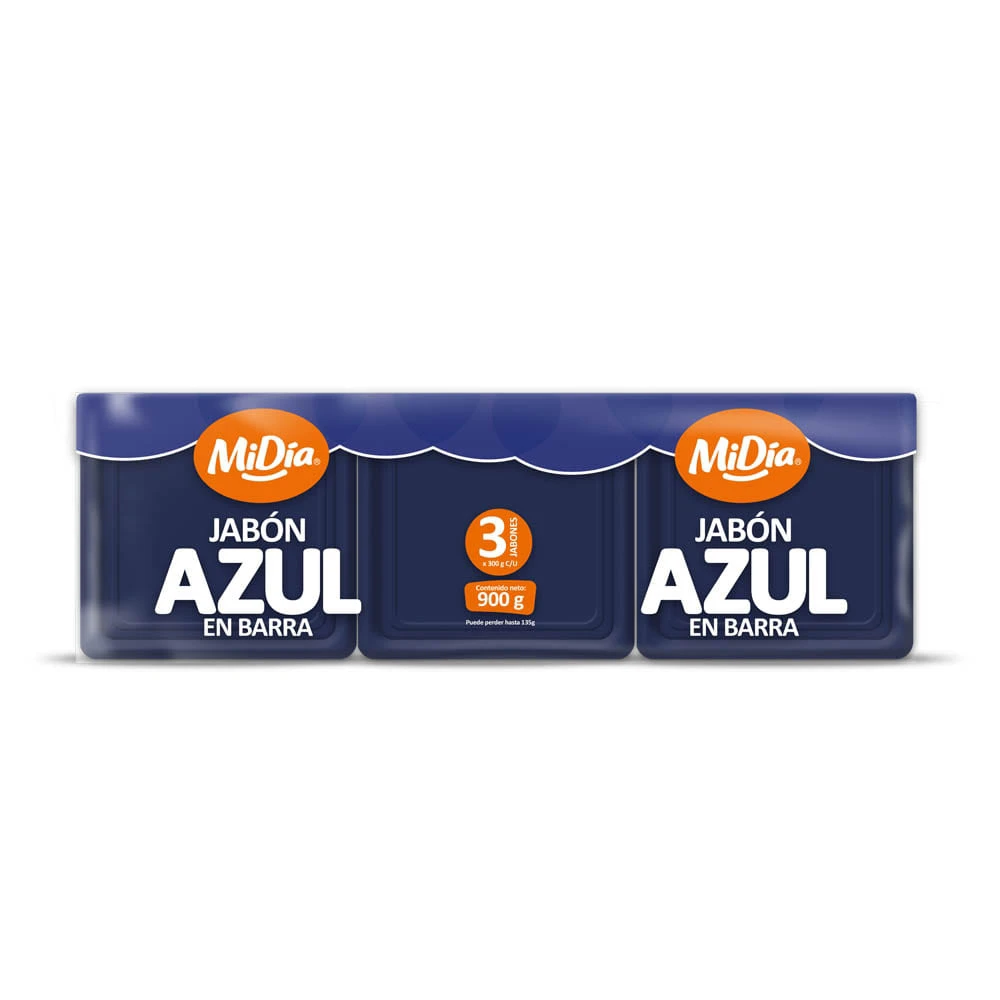 JABON AZUL MI DIA X 3 UNDS