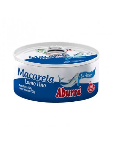 MACARELA ABURRA AGUA LOMO FI X 160 GR