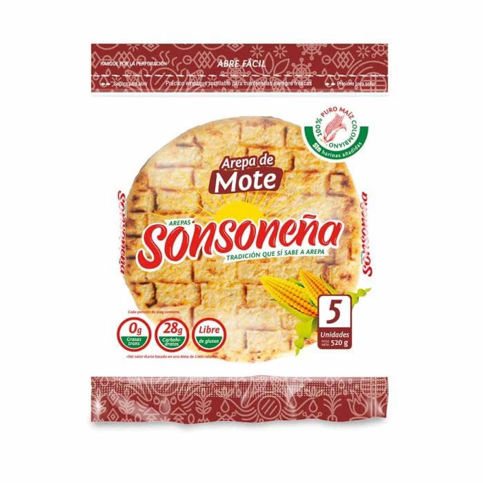AREPAS SONSONEÑAS MOTE X 5 UNDS