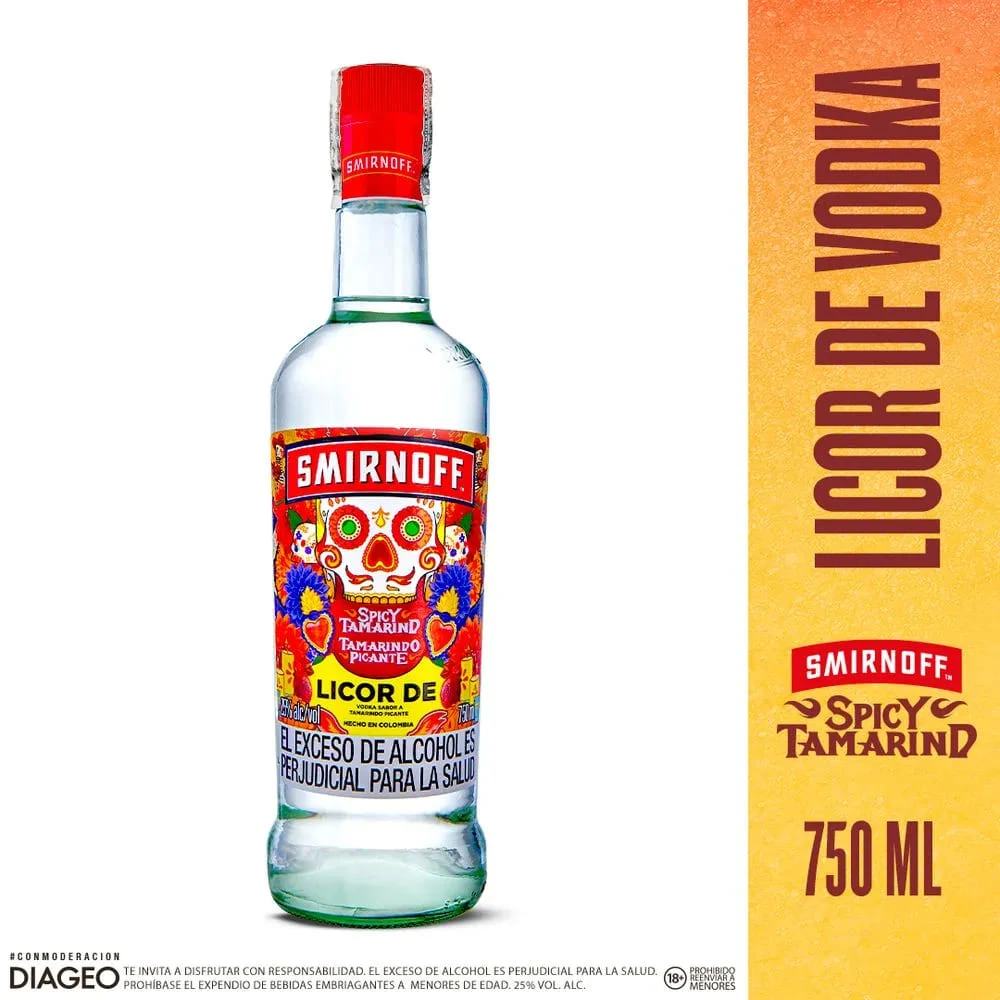 SMIRNOFF BOTELLA TAMARINDO X 750 ML