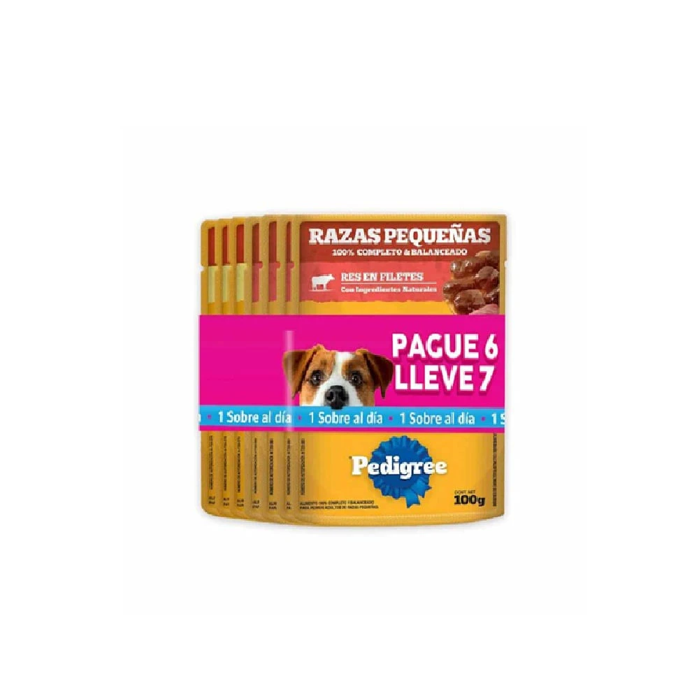 PEDIGREE POUCH OFERTA PAGUE 6 LLEVE 7 UNDS