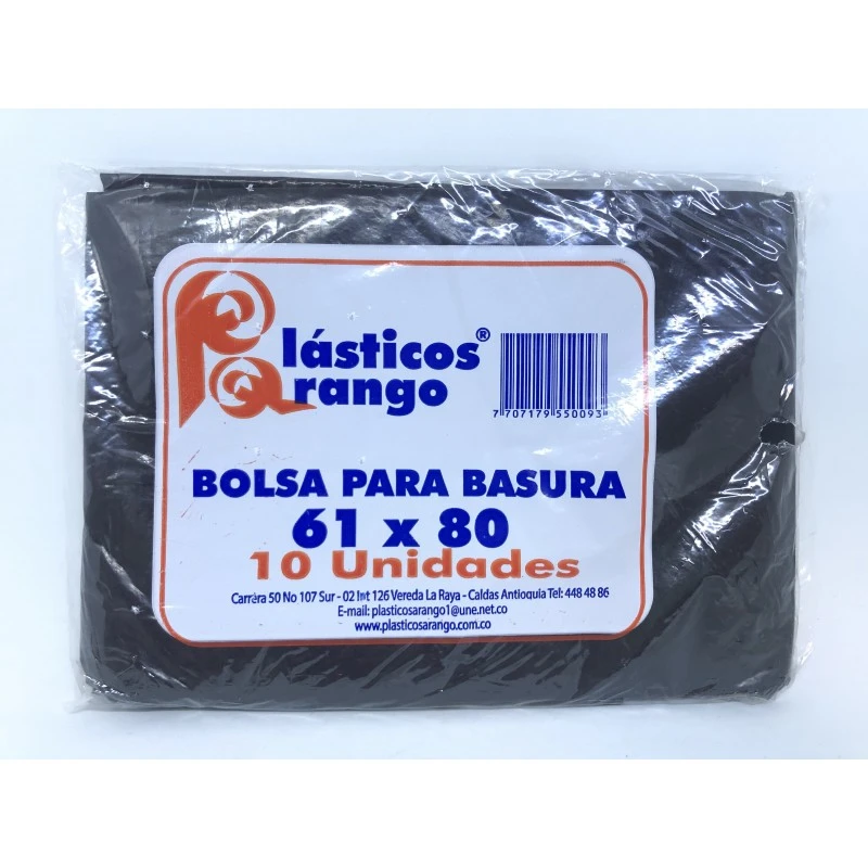 BOLSA DE BASURA P/ARANGO NEGRA 61 80