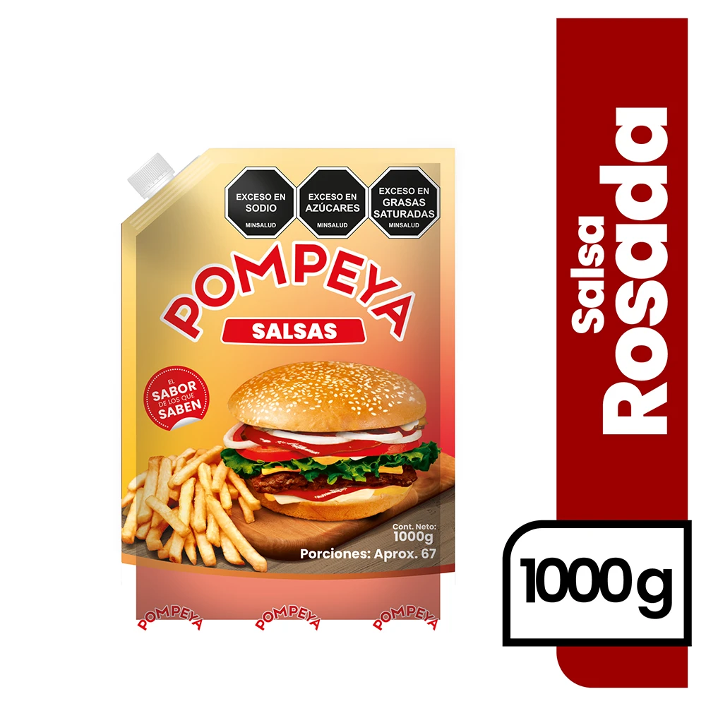SALSA POMPEYA ROSA X 1000 GR