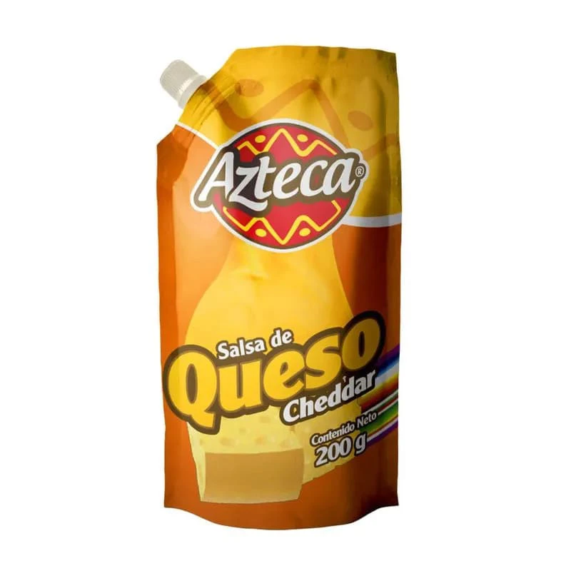 SALSA AZTECA QUESO CHEDDAR X 200 GR