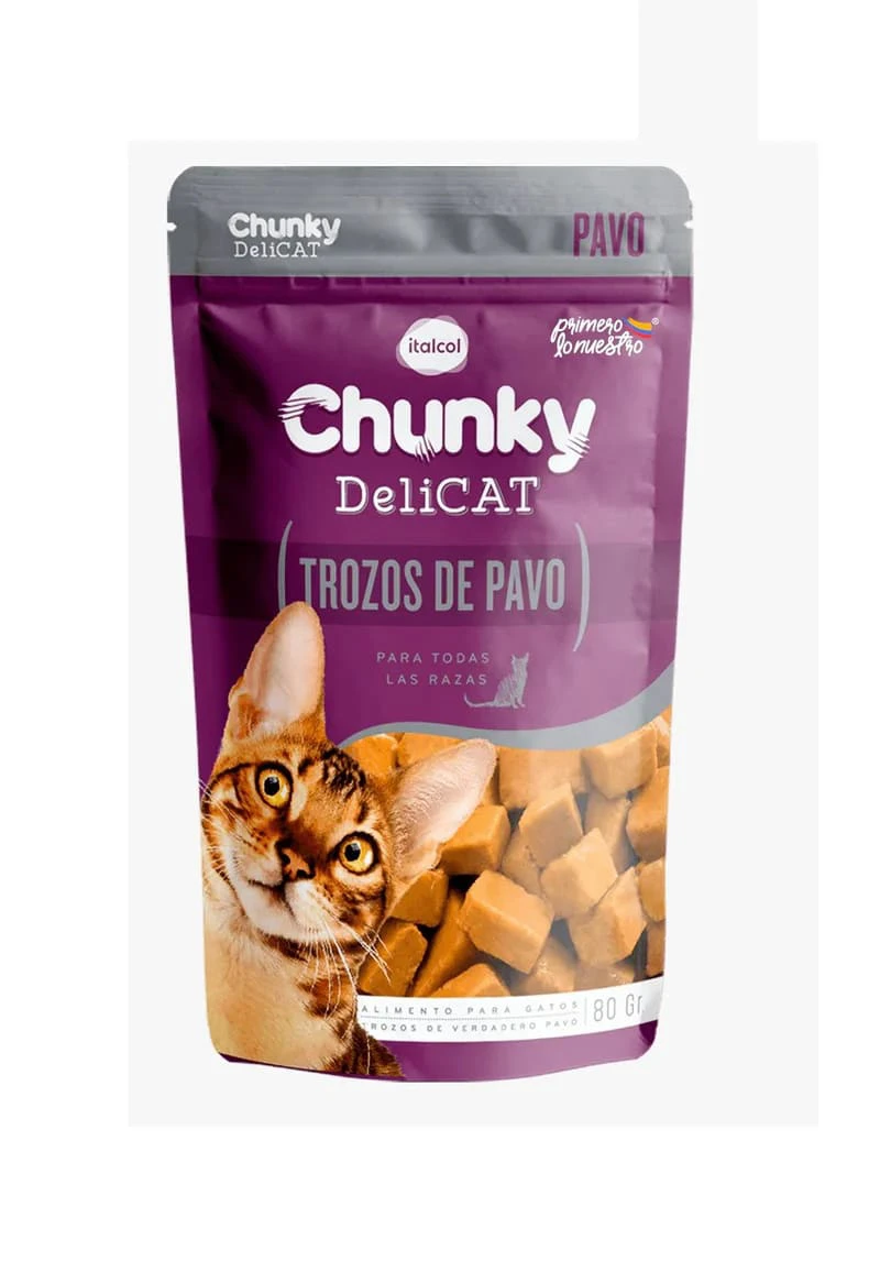 CHUNKY DELICAT TROZ DE PAVO X 80 GR