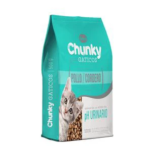 CUIDO CHUNKY GATICOS POLLO/COR X 500 GR
