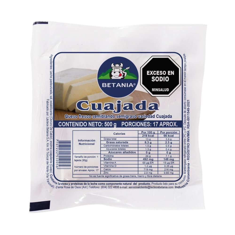 CUAJADA BETANIA X 500 GR