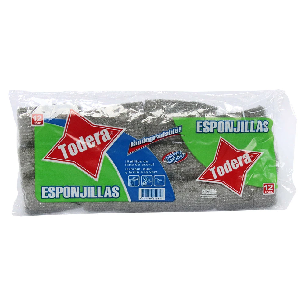 ESPONJILLA TODERA X 12 UNDS