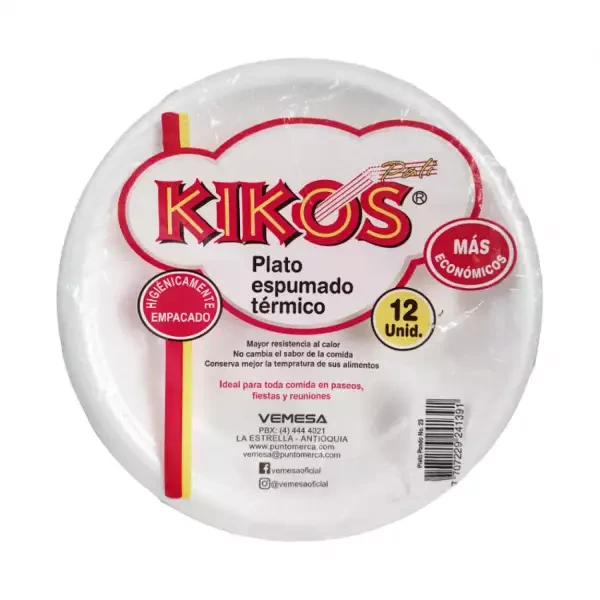 PLATO ICOPOR KIKOS PANDO N23 X 12 UNDS