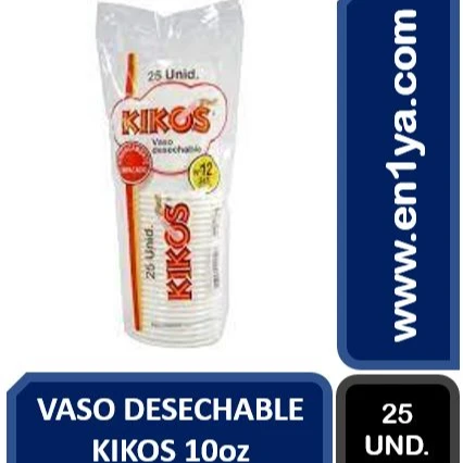 VASO 10 ONZAS TRANSPARENTE X 25 UNDS