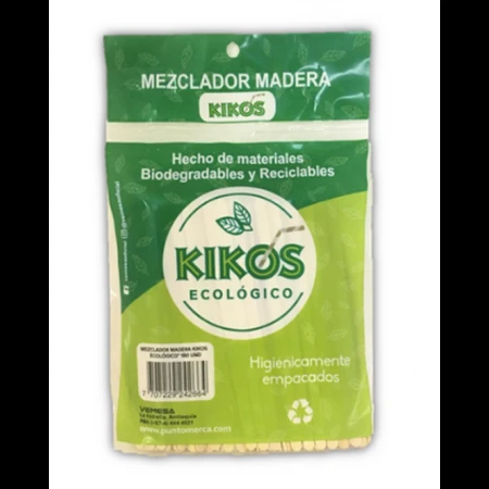 MEZCLADOR DE MADERA KIKOS X 150 UNDS