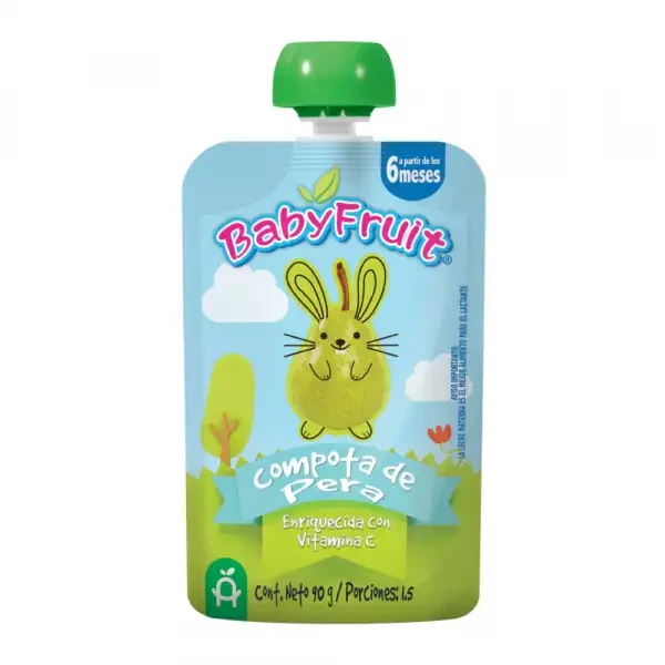 COMPOTA BABYFRUIT PERA POUCH X 90 GR