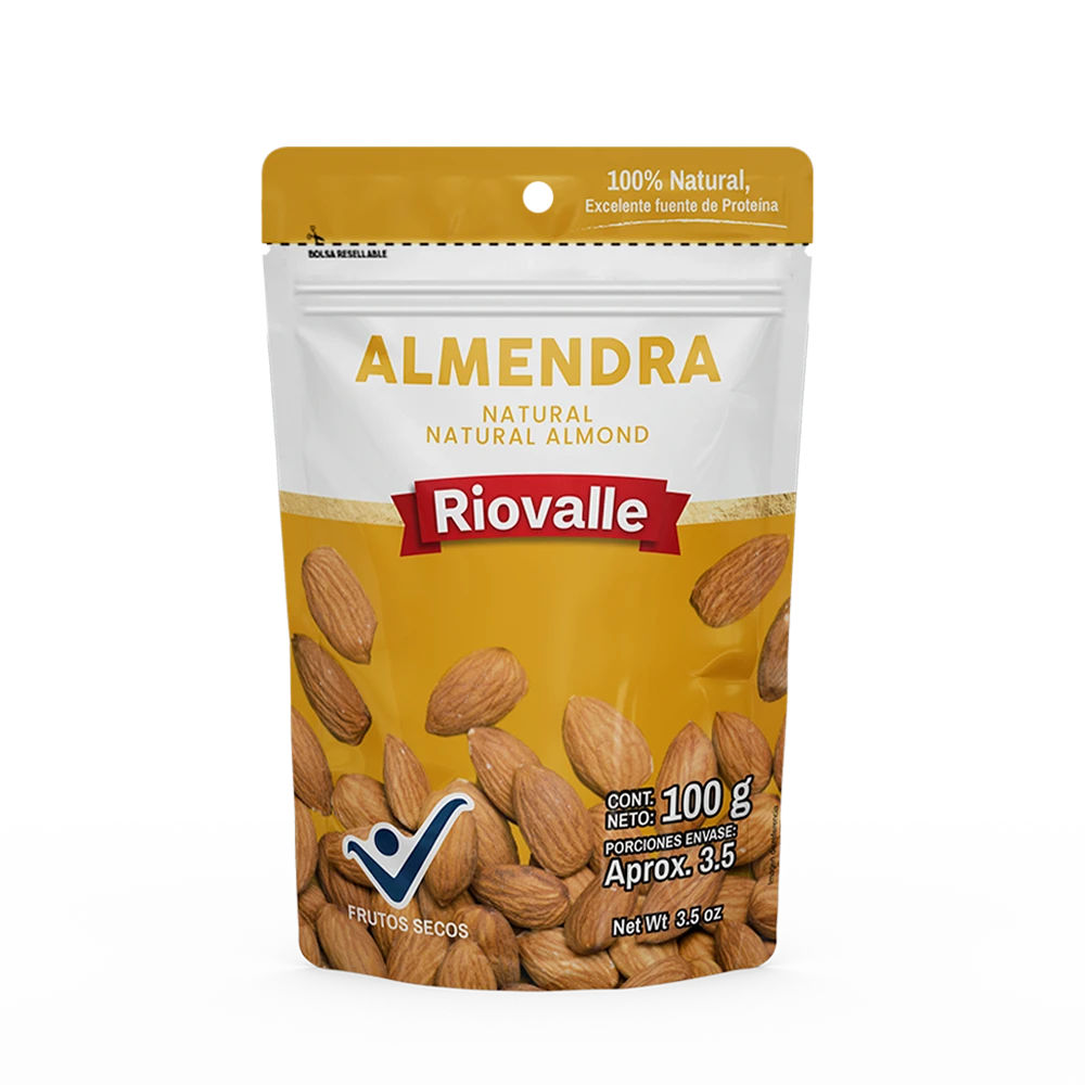 ALMENDRA NATURAL RIOVALLE X 100 GR