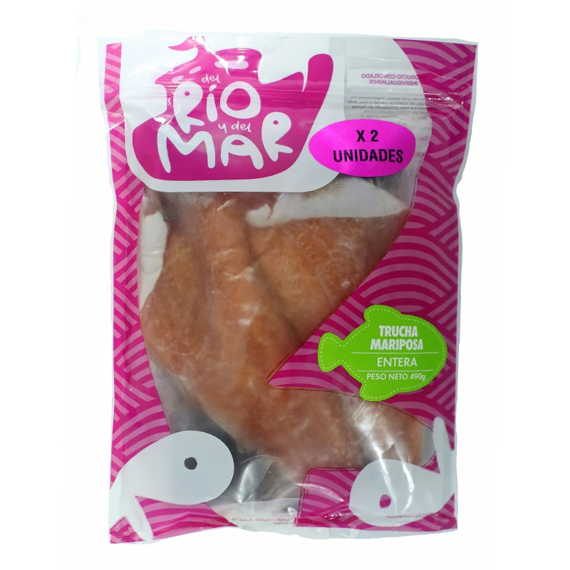 TRUCHA MARIPOSA DEL RIO Y DEL MAR X 500 GR