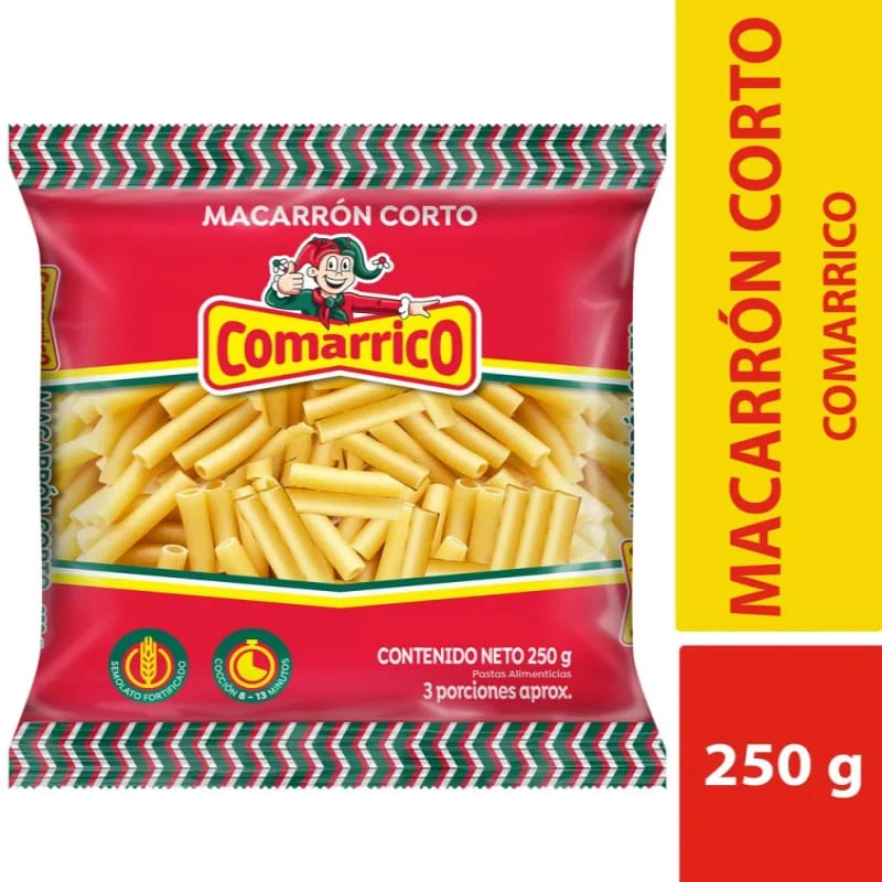 PASTAS COMARRICO MACARRON 250