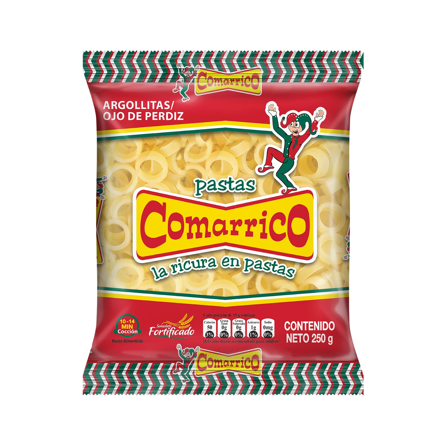 PASTAS COMARRICO ARGOLLITAS X 250 GR