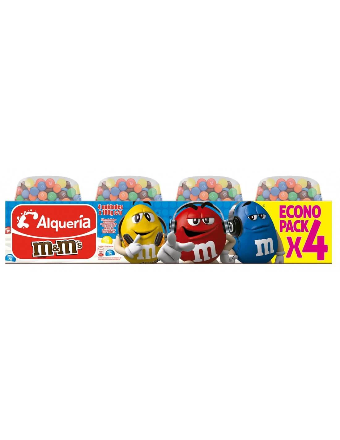YOGUR ALQUEMIX M&M X 4 UNDS