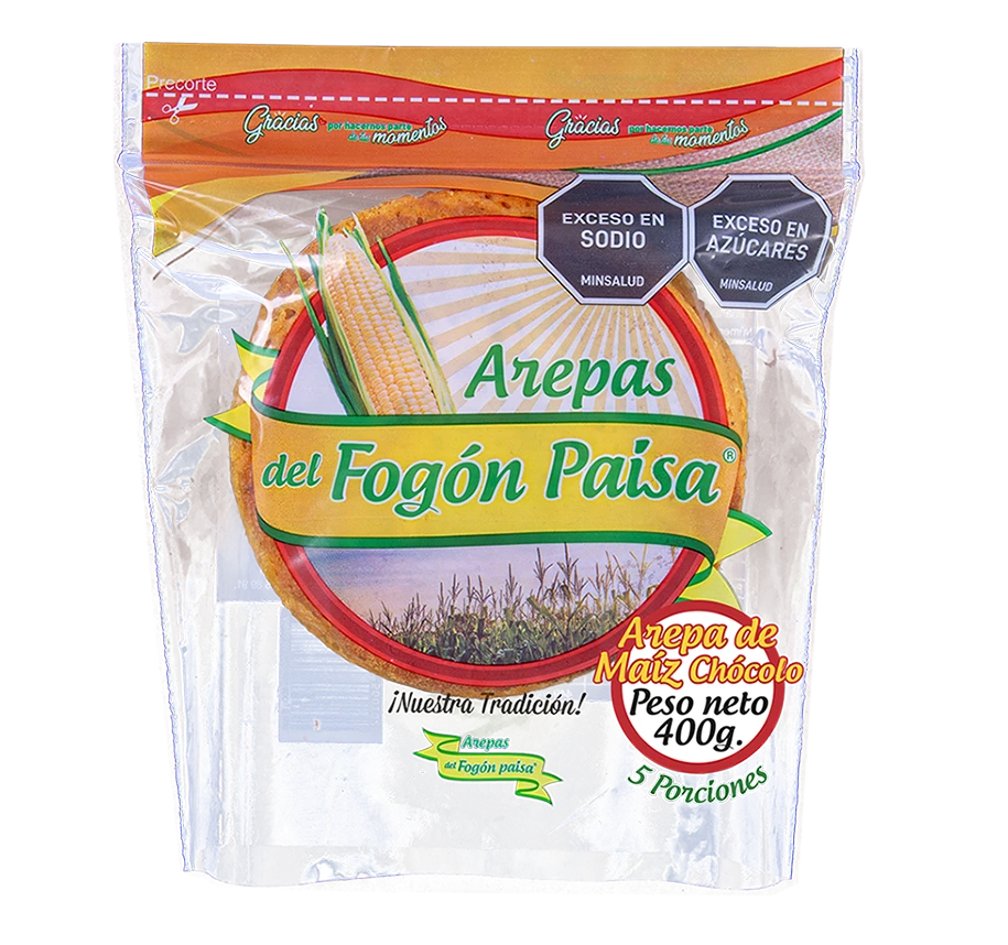 AREPA DE CHOCOLO EL FOGON X 5 UNDS