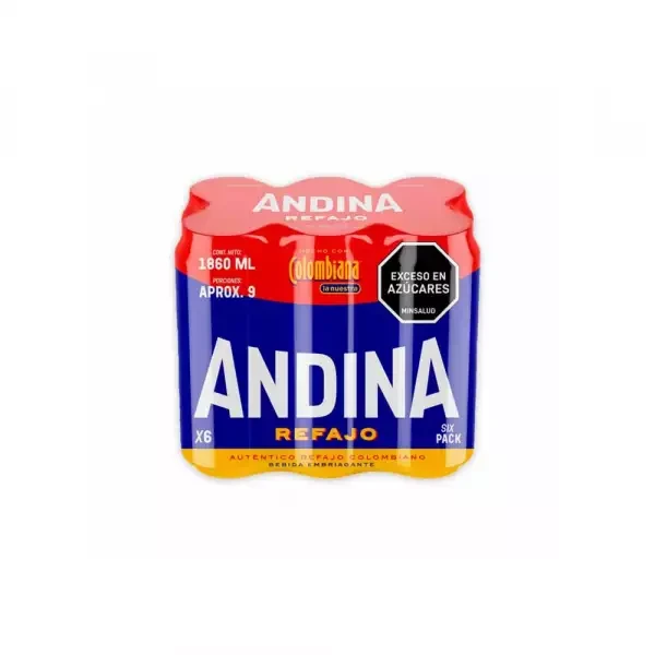 REFAJO ANDINA X 310 ML X 6 UNDS (SIXPACK)