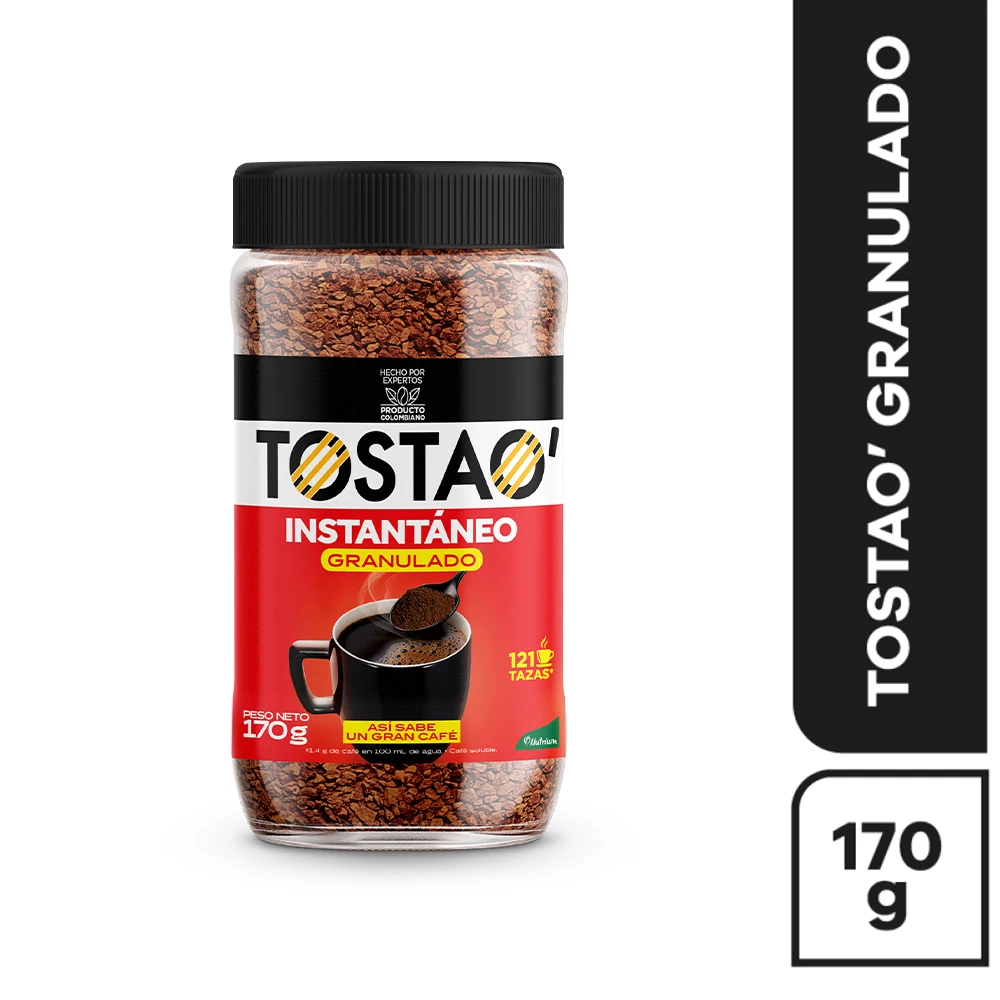 CAFE TOSTAO GRANULADO 170 G X 170 GR