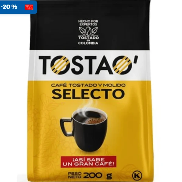 CAFE TOSTAO SELECTO X 200 GR