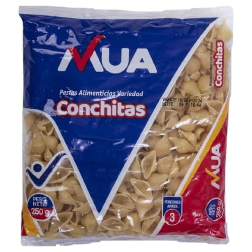PASTAS MUA CONCHITAS X 250 GR