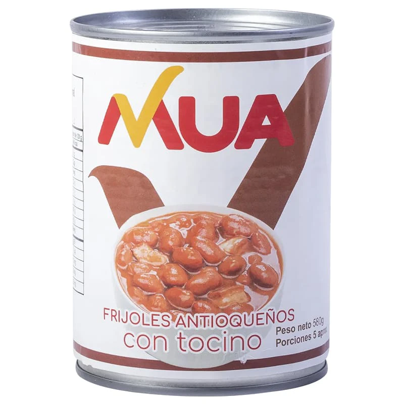 FRIJOL MUA LATA CON TOCINO X 580 GR