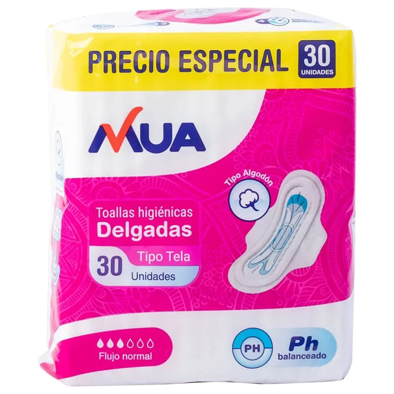 TOALLA MUA DELGADA TIPO TELA 30UN X 30 UNDS