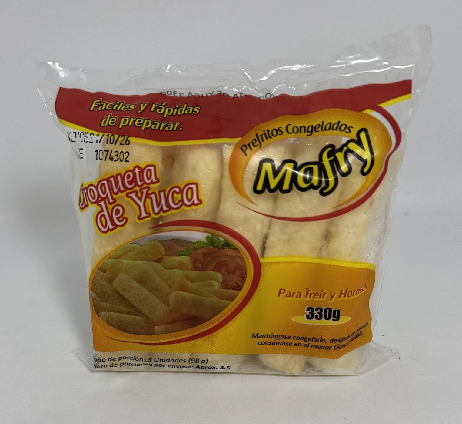 CROQUETA MAFRY DE YUCA X 330 GR