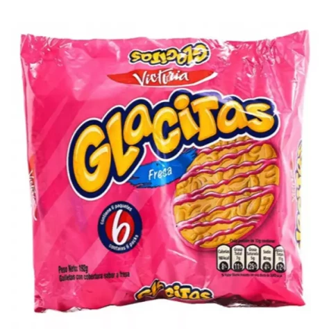 GALLETA GLACITAS FRESA 6