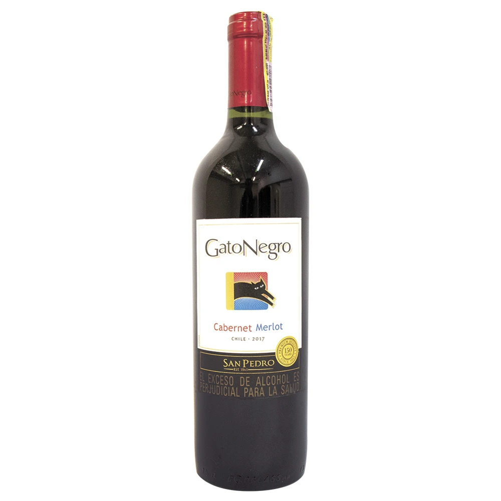 VINO GATO NEGRO CABER/MERLOT X 750 ML