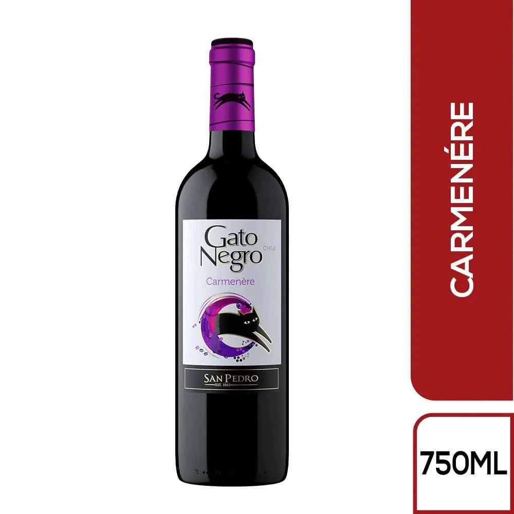 VINO GATO NEGRO CARMENERE X 750 ML