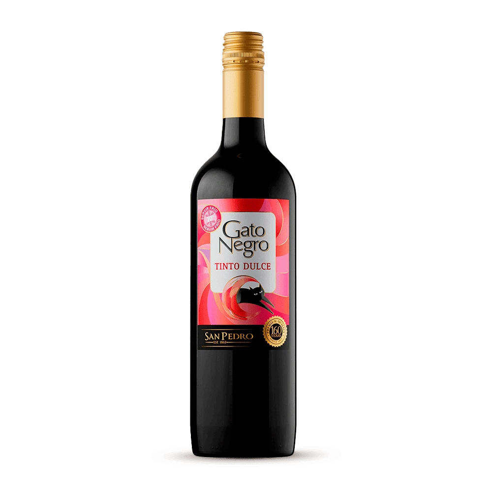 VINO GATO NEGRO TINTO DULCE X 750 ML