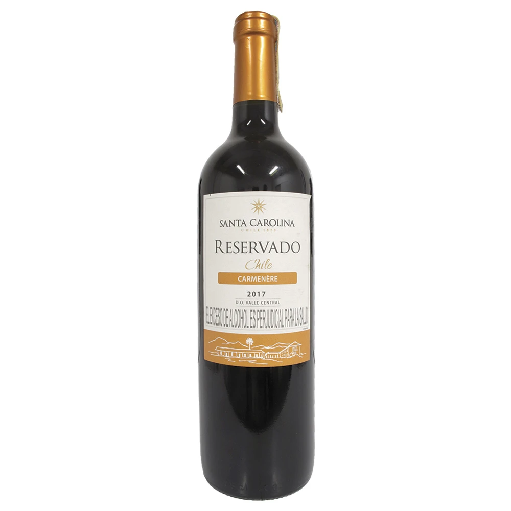 VINO SANTA CAROLINA RESERVADO CARMENERE X 750 ML