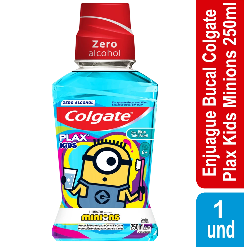 ENJUAGUE BUCAL PLAX KIDS X 250 ML