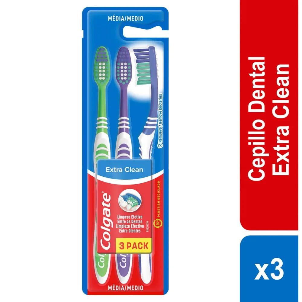 CEPILLO COLGATE EXTRA CLEAN 3UN X 3 UNDS