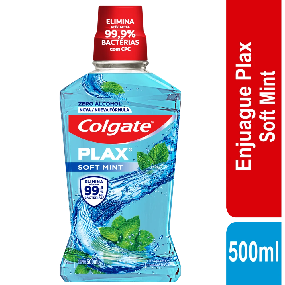 ENJUAGUE BUCAL PLAX MINT X 500 ML