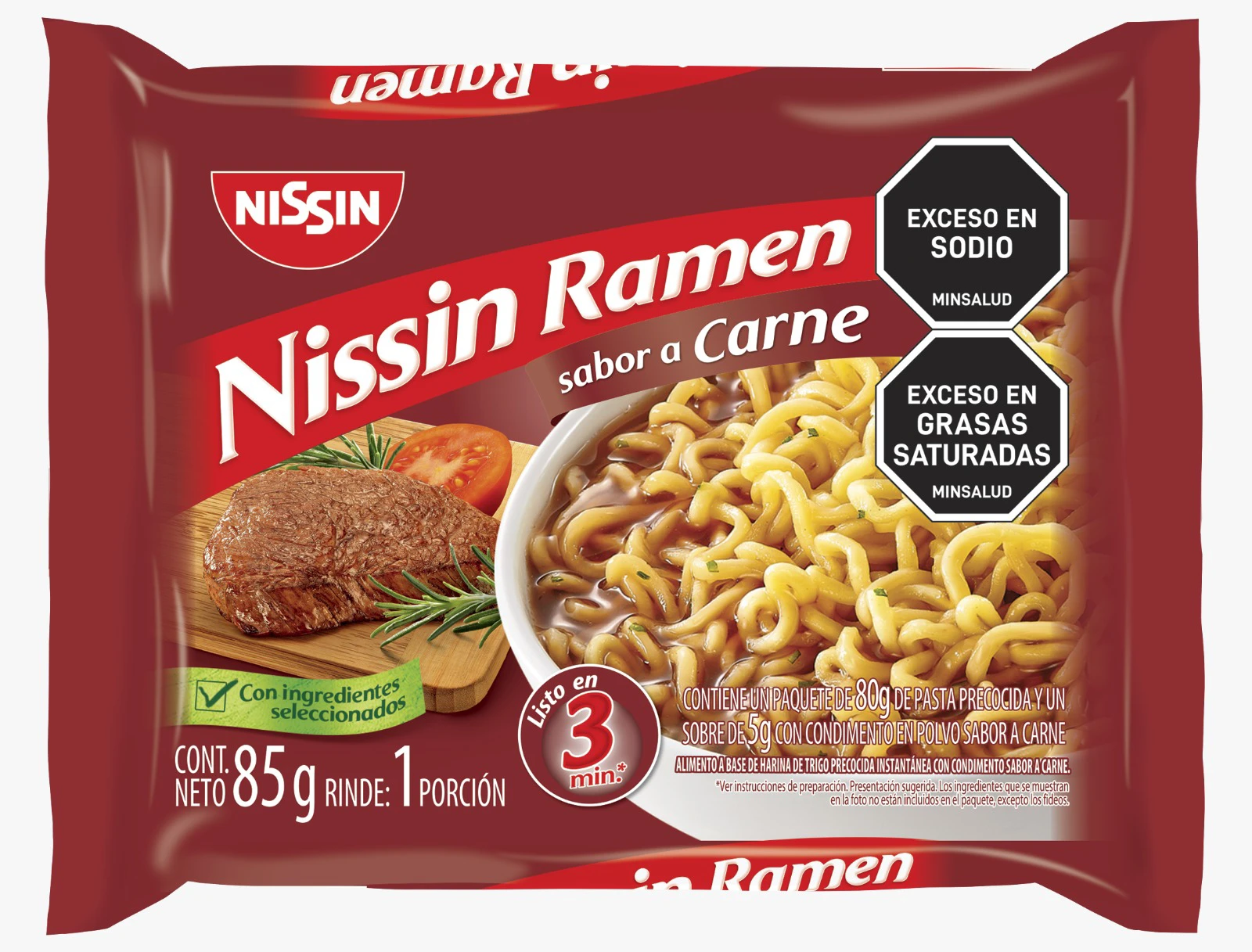 SOPAS NISSIN POLLO 85 GR X 85 GR