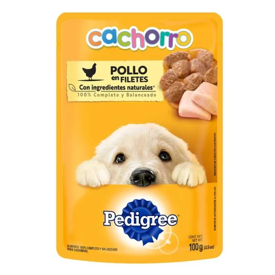 PEDIGREE POUCH CACHORRO POLLO X 100 GR