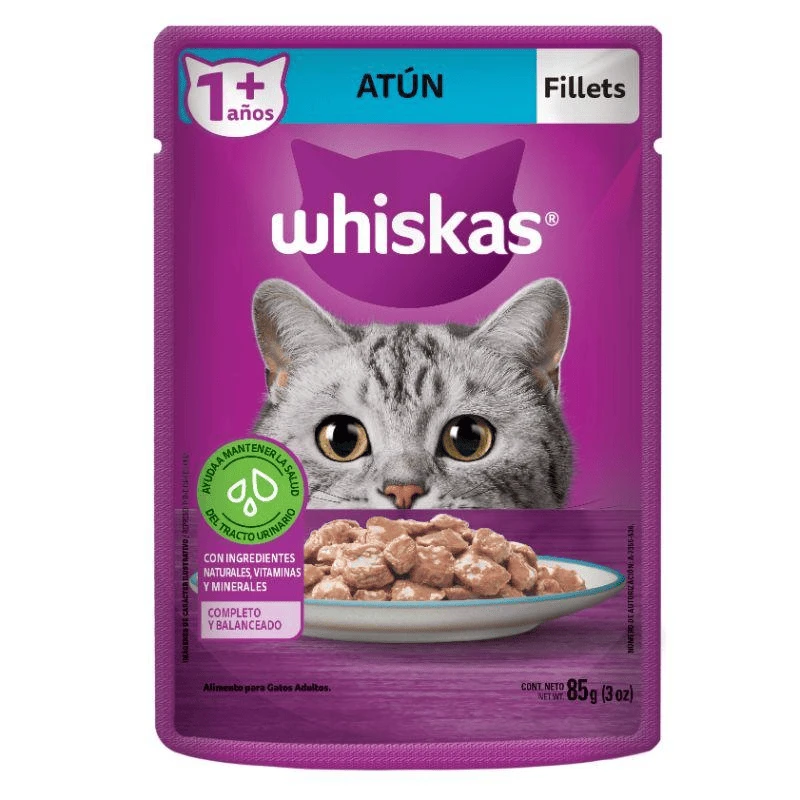 WHISKAS POUCH 1+ATUN X 85 GR