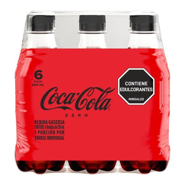 COCA COLA ZERO X 250 ML X 6 UNDS (SIXPACK)